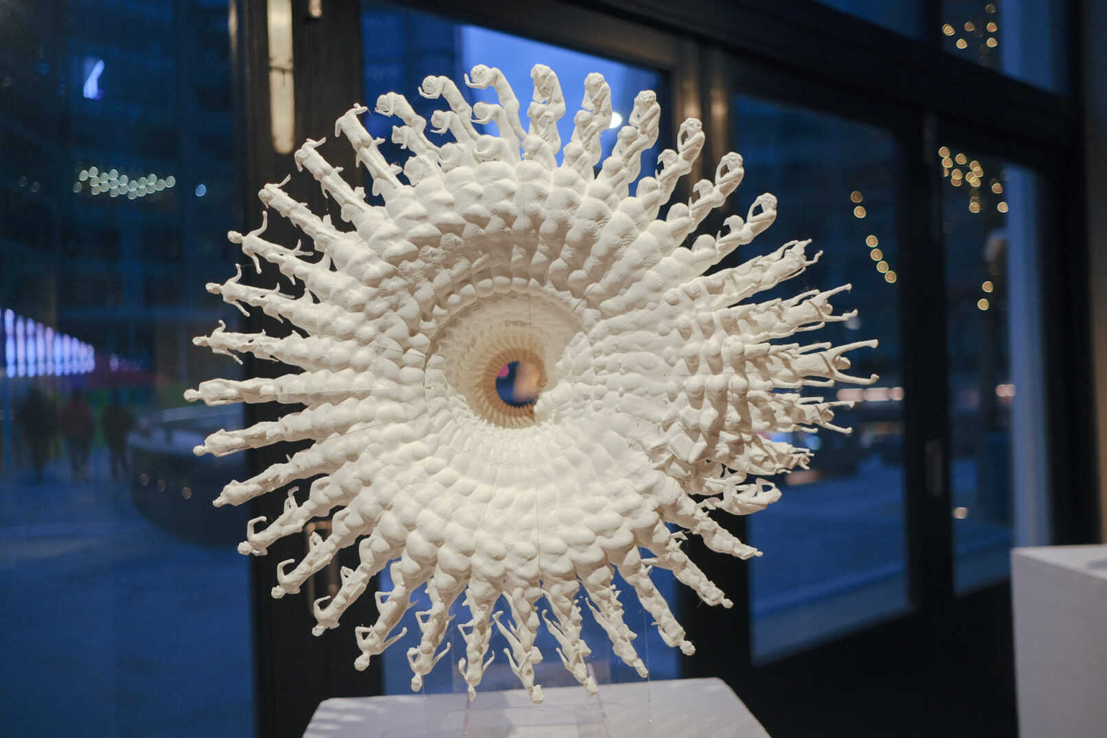 3D printed sculpture composed by deformed people