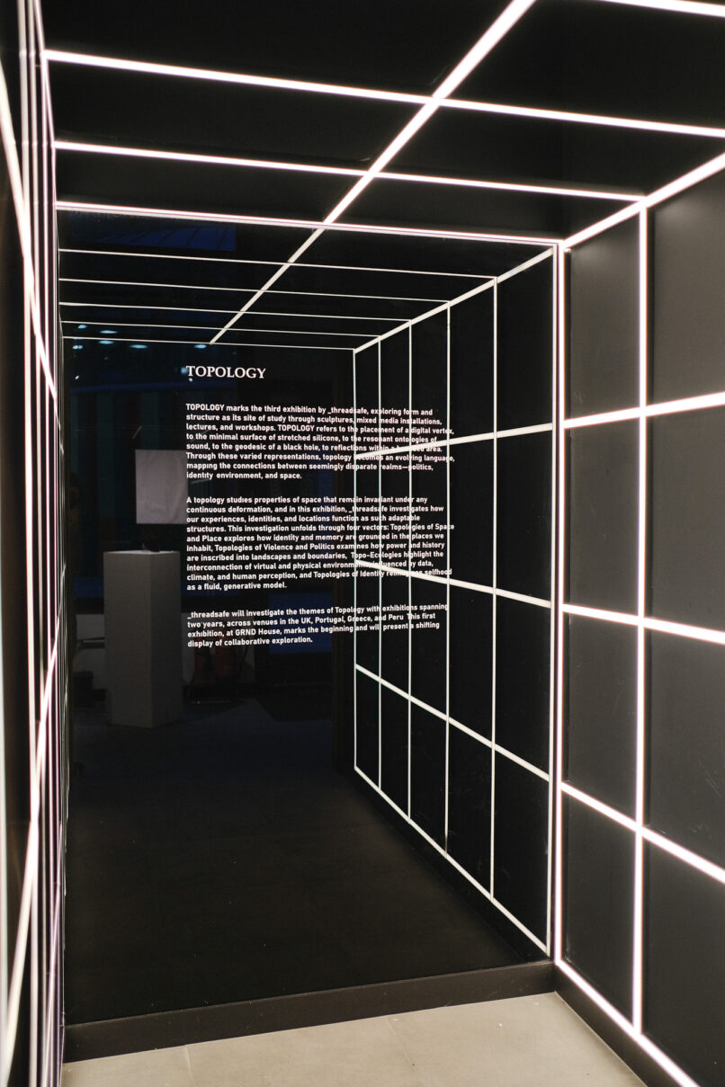 topology text on the exhibition