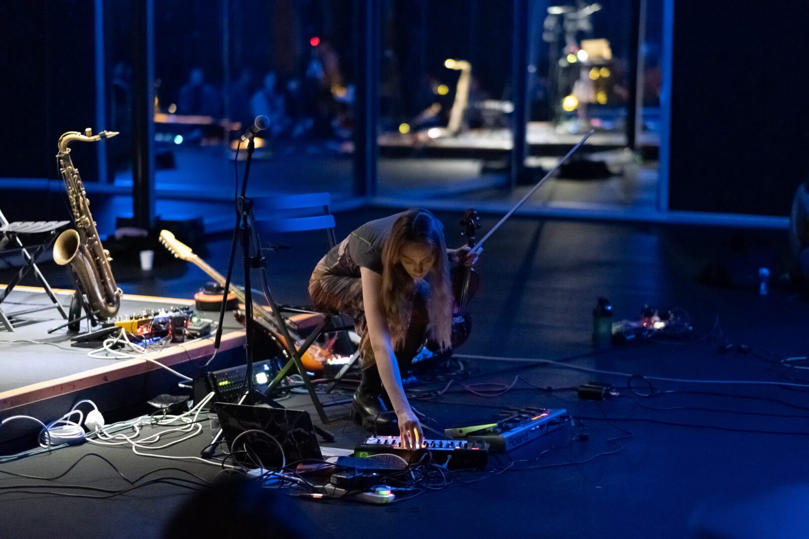 performance on the main exhibition space