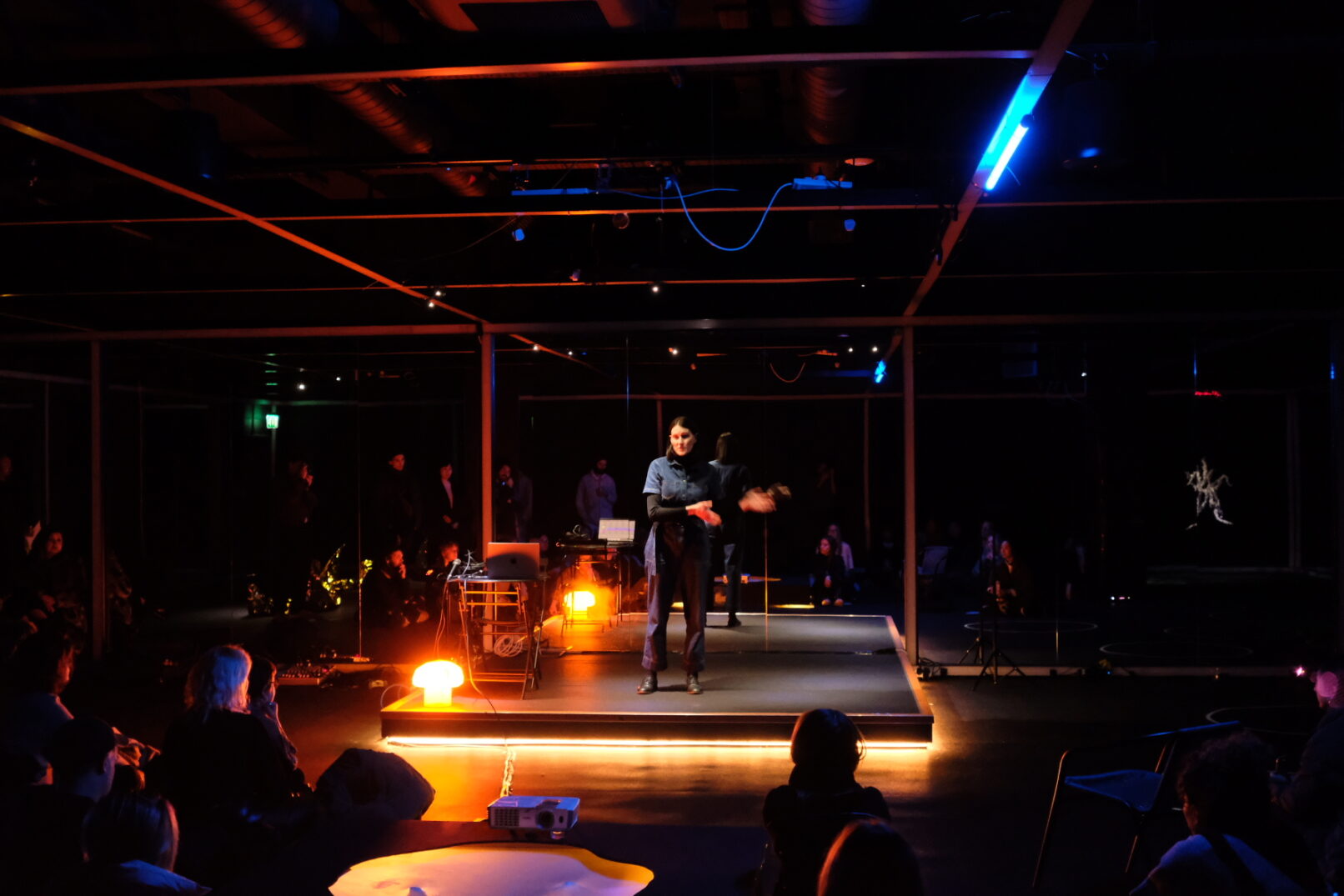 performance on the main exhibition space